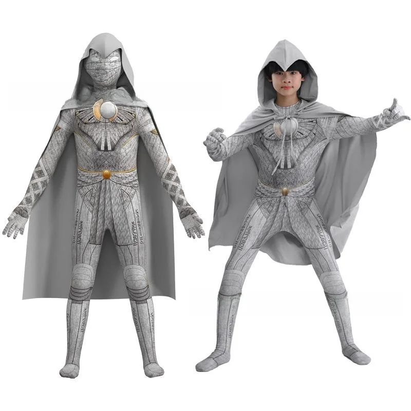 

Moon Knight Cosplay Suit Tight Heroic Hooded Onesie Stage Costume Women's Faion Spring No Brand Registered Trademark