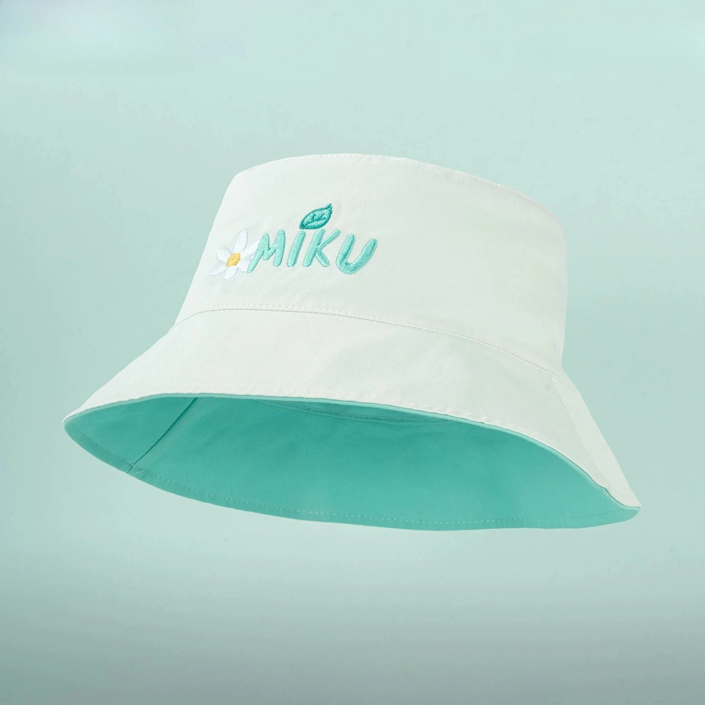 かわいいアニメ初音ミク漁師帽子刺繍パターンアニメ周辺日焼け止めサンハットハイキング釣り登山