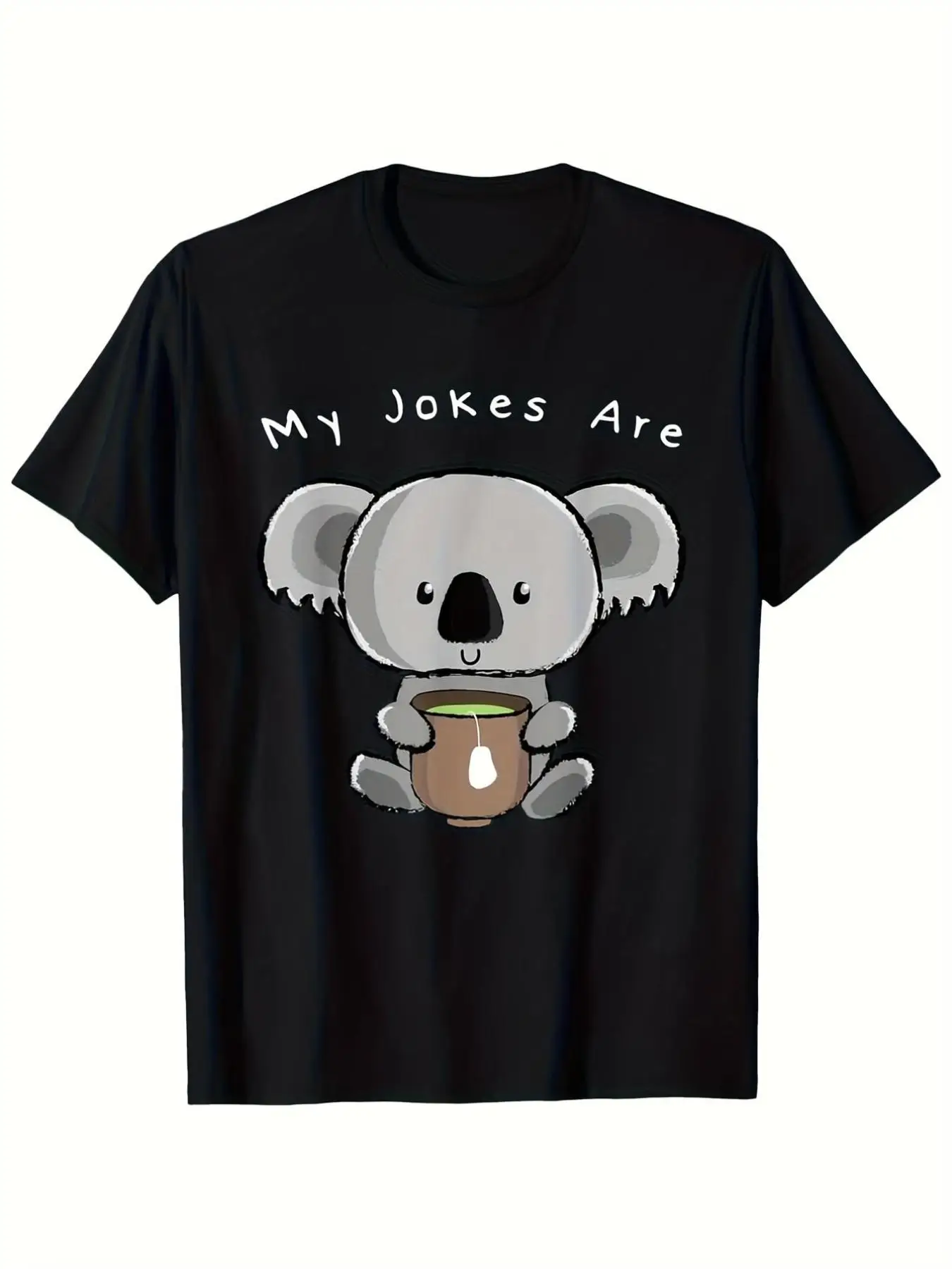 Men's Funny Koala Drinking Tea T-Shirt - 