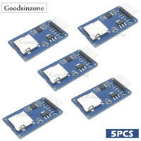 5-Pack Micro SD Card Reader Module for Arduino - SPI Interface with Level Shifter, Compatible with UNO R3, MEGA 2560 Due