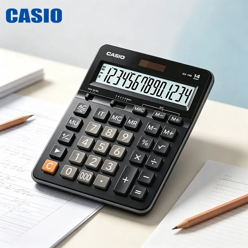 Casio GX-14B/GX-120B/GX-12B/AX-12B/MX-12B Calculation of tax profit and loss of low power long lasting computer