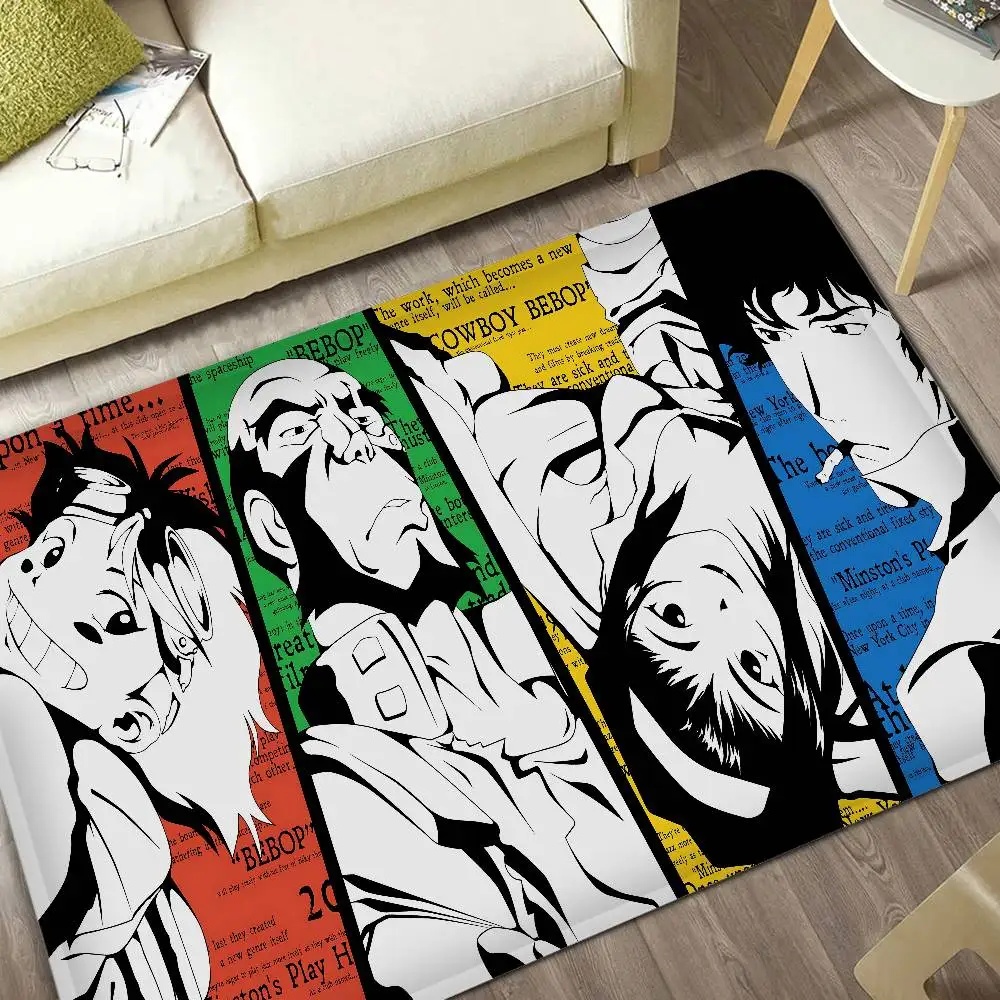 Cowboy Bebop Anime Bathroom Mat Anti-slip Absorb Water Long Strip Cushion Bedroon Mat Welcome Doormat