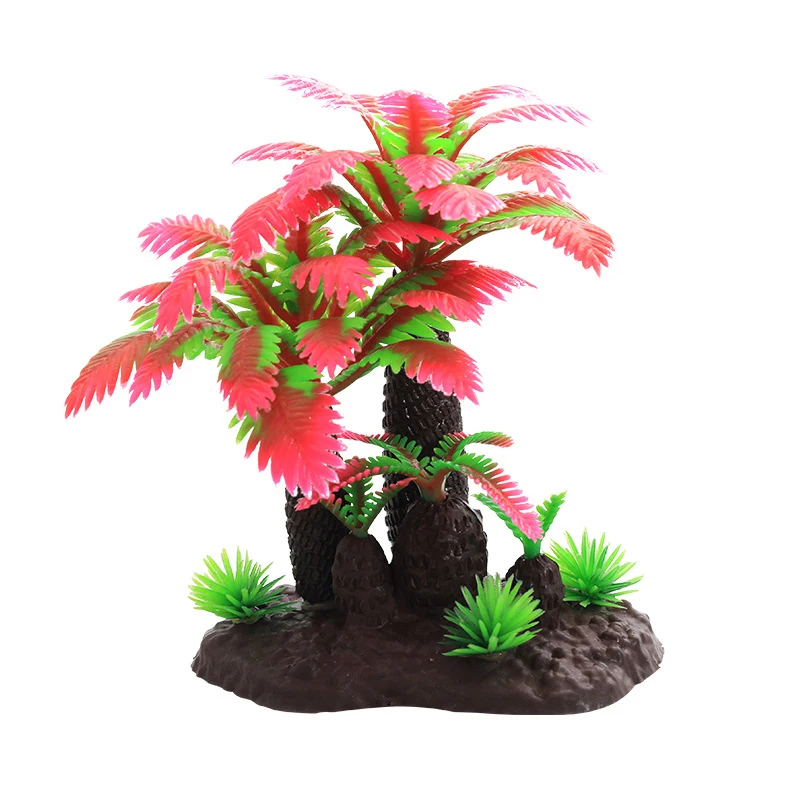 Mini Beach Ocean Coconut Tree Miniature Model Micro Landscape Architecture Sand Table Props Fish Tank Landscape Decoration