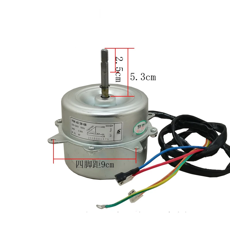 Fits for Air Conditioning YDK38-6B YDK-35-6A H Indoor Fan Motor 35W Reverse