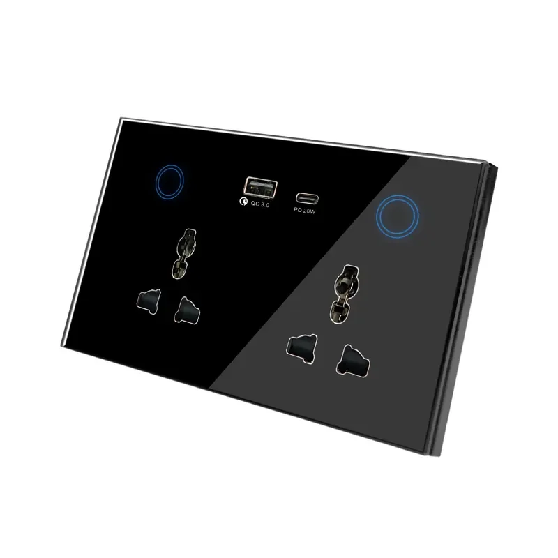 Zigbee Smart Socket Timing Remote Features Universal Electricity Metering Android Operable Bar Design 16A Max. Current US