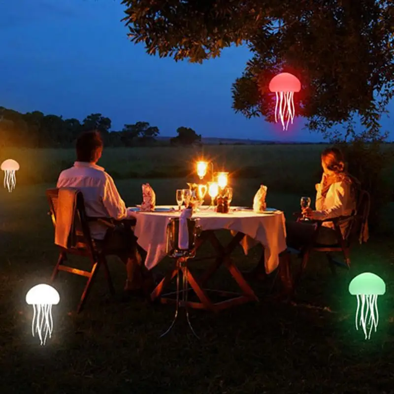 Jellyfish Mood Lamp Floating Jellyfish Lamp Rechargeable LED Jellyfish Night Light Smart Table Lamp Jellyfish Lights for Kids