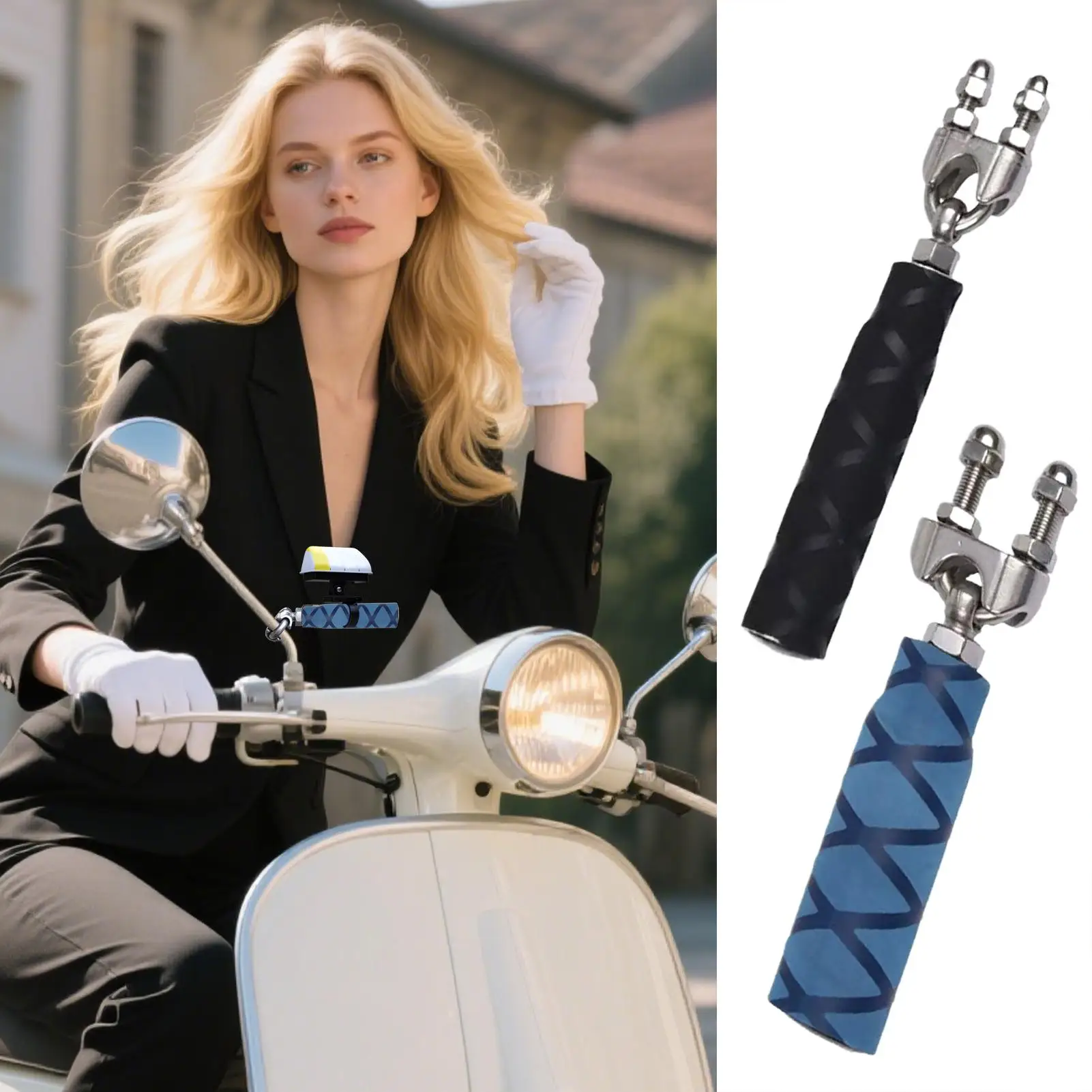 

Motorcycle Mounting Bracket Bar Mounting Bracket Adjustable Support Multifunctional Holder for Repair Mirrors Light Travel Women