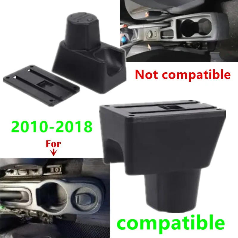 For Renault Duster Armrest Box For Dacia Duster Car Armrest 2010-2018 Double-layer Storage Box Interior Retrofit Car Accessories
