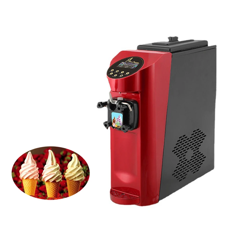 

NEW Table Top Ice Cream Maker Single Flavor 16-22L/H Soft Serve Yogurt Ice Cream Cone Machine Factory Price For Sale