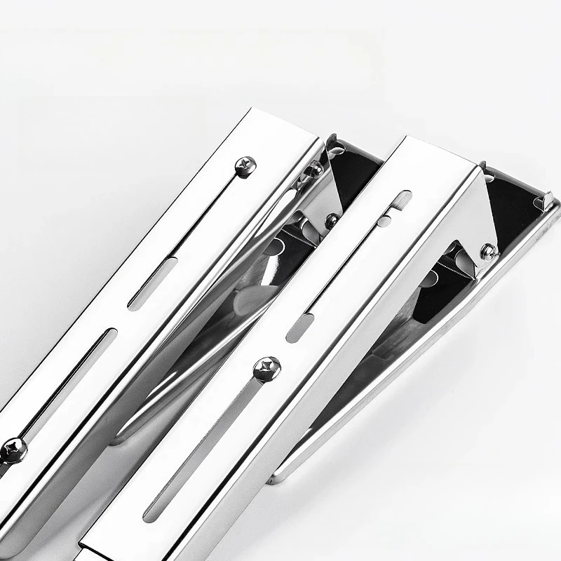 

Wall-Mounted Triangular Bracket Stainless Steel Storage Rack Hanger Holder Organizational Tool for Home Kitchen Bathroom