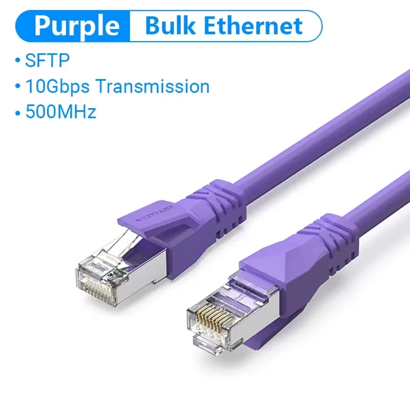 Vention Cat6A Bulk Ethernet-kabel 10Gbps SFTP Cat 6A Patch Cord voor ADSL PLC Servomotor Ethernet Swicth PC RJ45 Netwerkkabel
