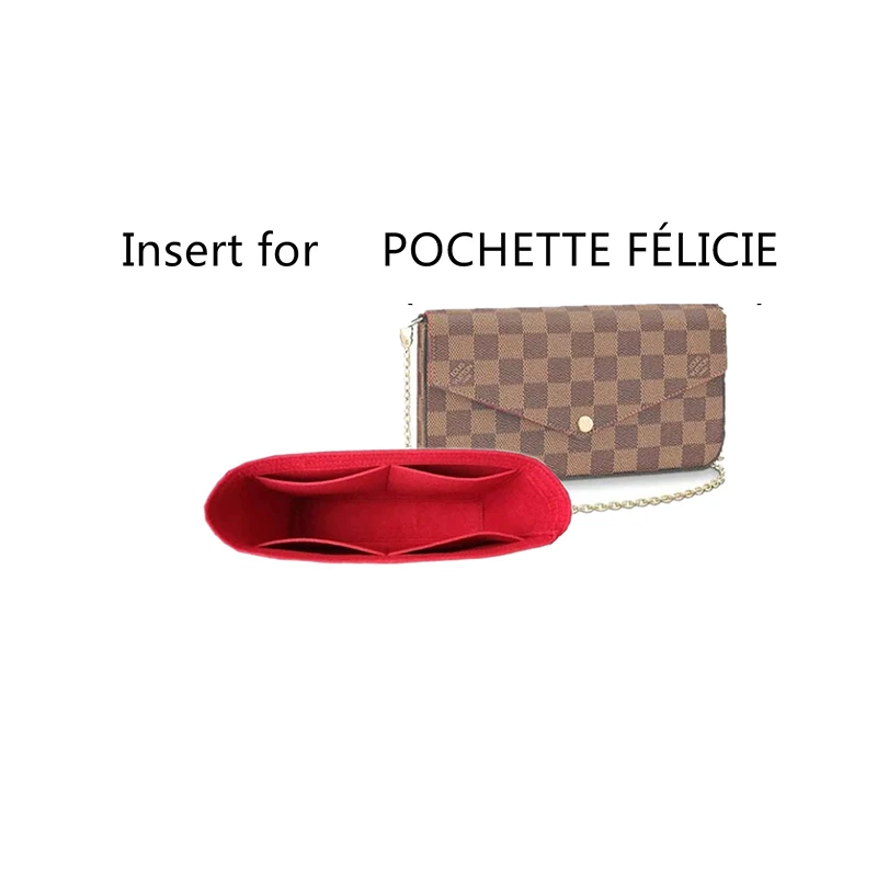 Lớp Lót Tổ Chức Phù Hợp Với FELICIE POCHETTE Phong Cách MT Thiết Kế Mỏng Cảm Thấy Ví Lắp Đồ Trang Điểm Mỹ Phẩm Túi Xách Organiser Bỏ Túi