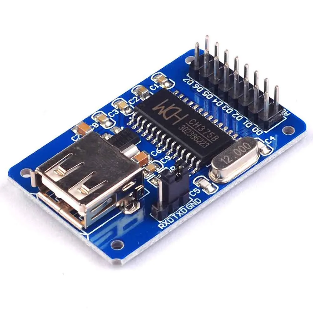CH375B USB module USB interface Communication 51/U disk Read and write U disk module USB main interface module