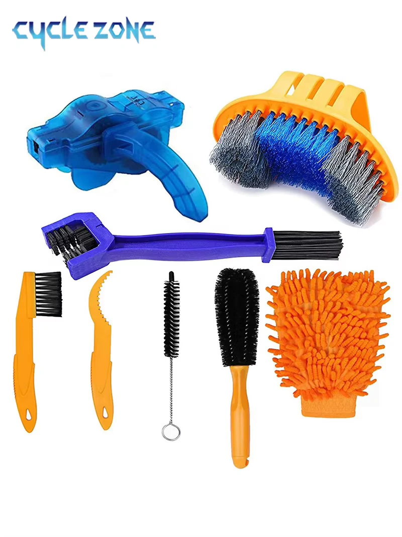 AliExpress cycle zone Bicycle Chain Cleaner Set Bike Cleaning Kit Outdoor Cycling Cleaning Tool Mountain Road Bikes Chains Brushes Glove Accessories