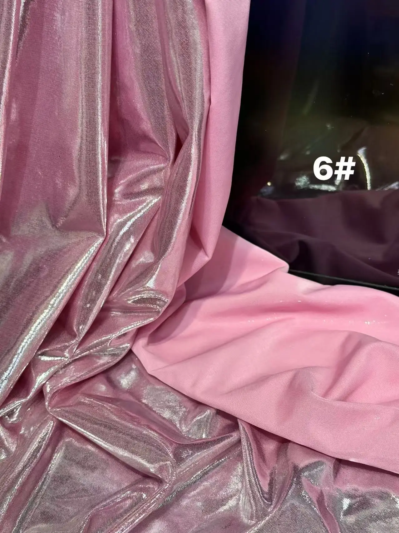 Lightweight Metallic Smooth Shiny Fabric Glossy Designer Material for Sewing Stage Costumes Fashion Apparel  DIY Headwear Decor