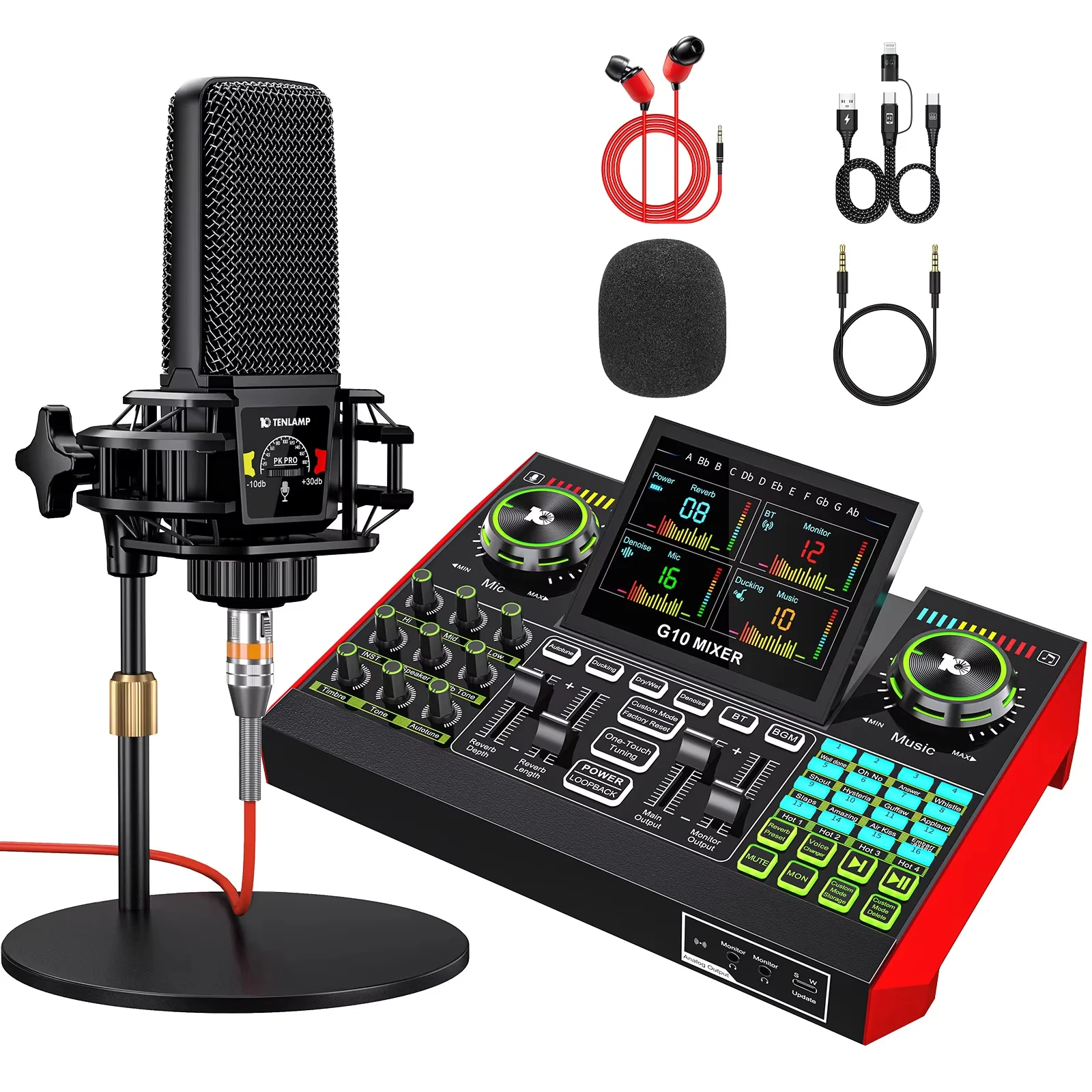 Audio Music Live - Tenlamp G10 Podcast Uitrusting Bundel 6