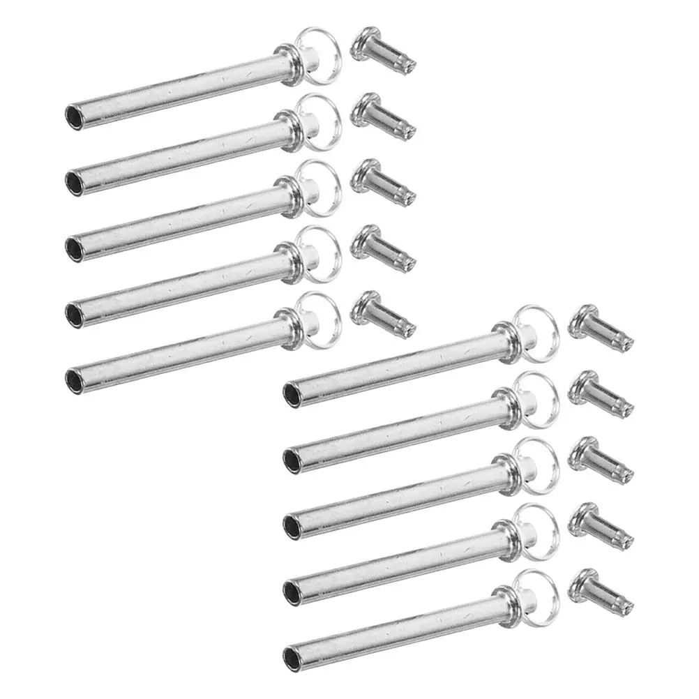10Set Folding Fan Rivet Nail Nut Repair Kit Handheld Shaft Replacement Fastener DIY Bamboo Paper Fan Components Metal Shaft