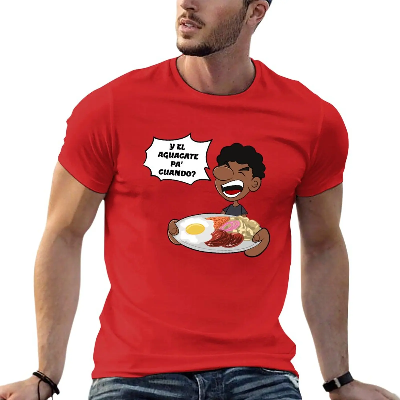 Y el Aguacate pa' cuando? T-Shirt graphic t shirts funny t shirt plain white t shirts men