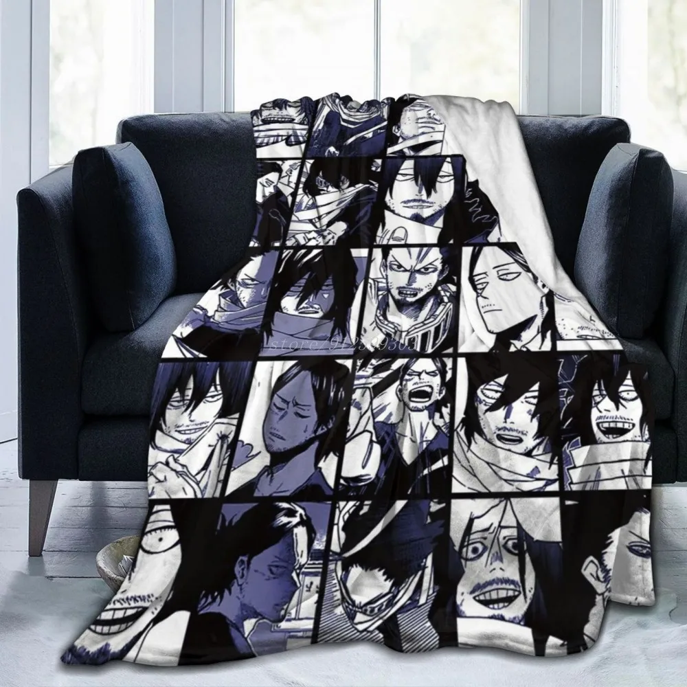 Katsuki Bakugo Blanket Flannel Decoration My Hero Academia Boku No Hero Academia Portable Throw Blanket for Home Couch Bedspread