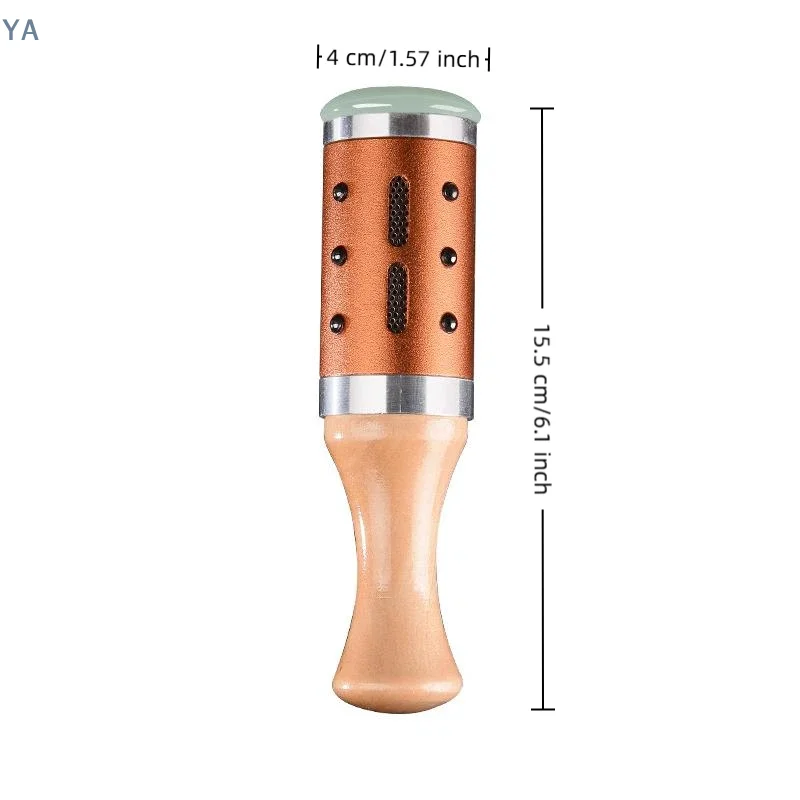 【AN】1 Set Jade Moxibustion Stick With 360 Rotation Raised Point Massage And Gua Sha Function For Facial Skincare Home Spa Relaxa