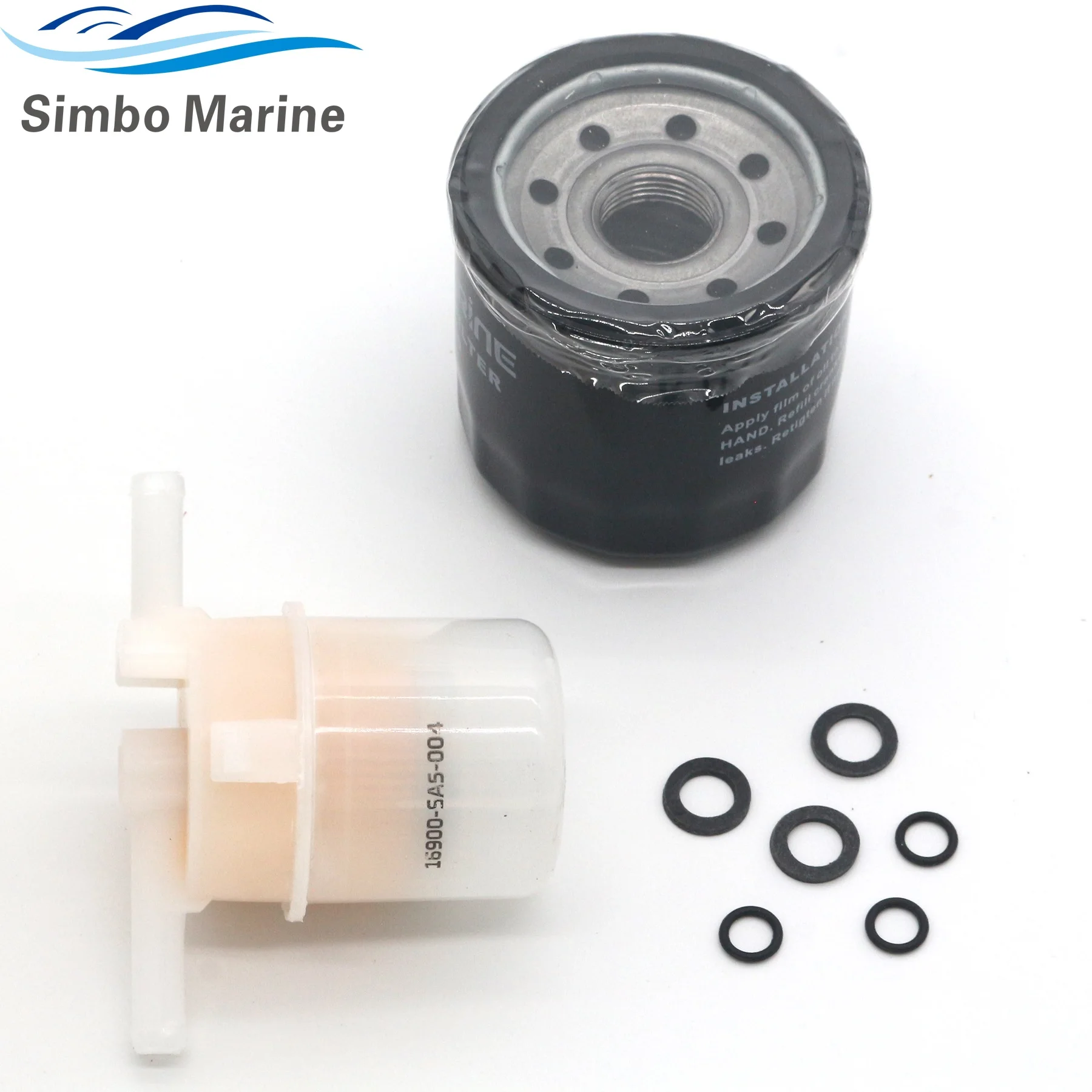Compatible with Honda Outboard 35 To 50 HP Engine Premium Quality 100H Service Kit 8H033302 Replaces 15400-PJ7-005 16900-SA5-004