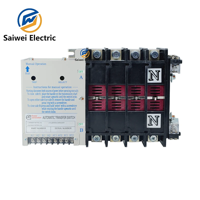 Select Switch for ATS 0306-4993-01 Automatic Transfer Switch Assembly for 0306-4969-02 AC-31A