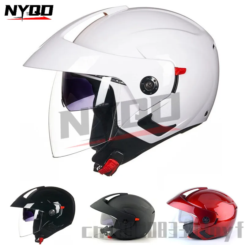 

Motorcycle Helmet Open Face Dual Lens Moto Helmet Scooter Motorbike Helmet for Men Women S-XXL cascos para moto