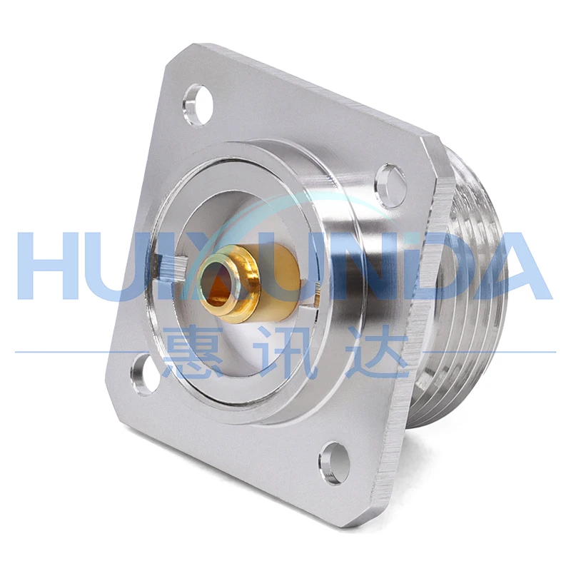 L27-KF L27 female base with four-hole flange connector, panel-mounted L27-50KF base station connector