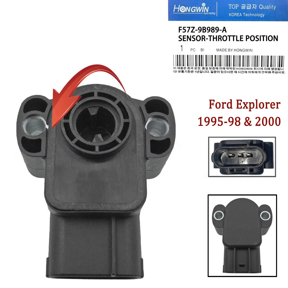 F57Z9B989A, F57Z-9B989-A, F57F9B989AA, ZZM518851  Throttle Position Sensor For Ford Explorer 1995 1996 1997 1998 & 2000 V6 4.0L