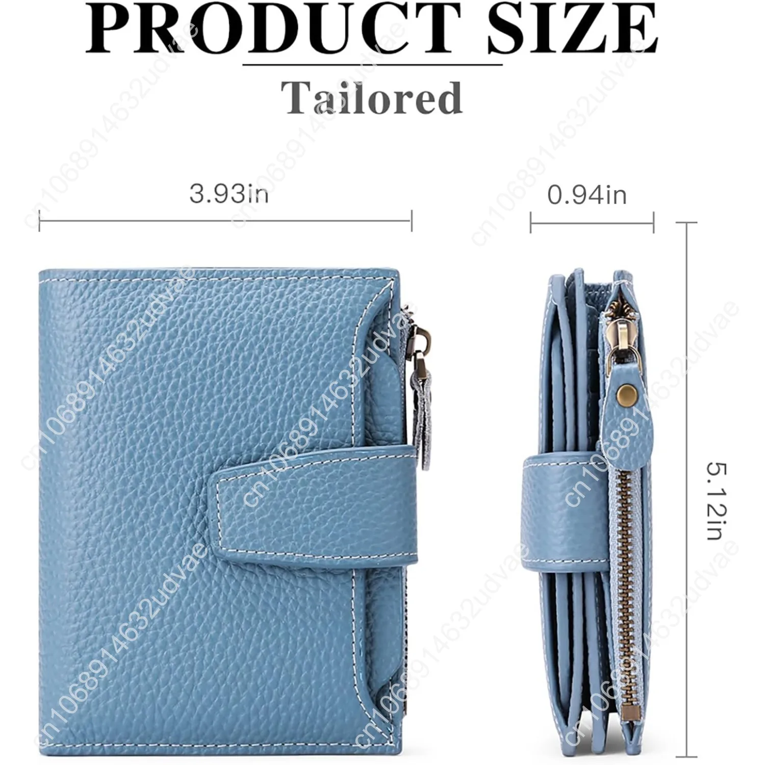 FALAN MULE Small Wallet for Women Leather Bifold Compact RFID Blocking Small Womens Wallet