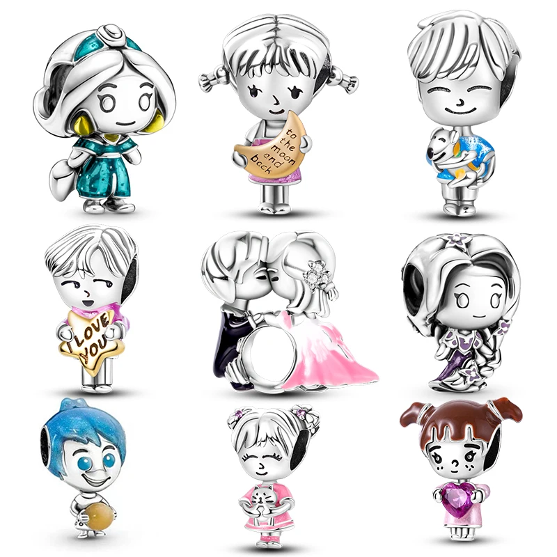 

Disney Beads 925 Silver Suitable For Bracelets And Necklaces Jewelry Women Luxury DIY Jewelry Making Daily Party Holiday Gifts