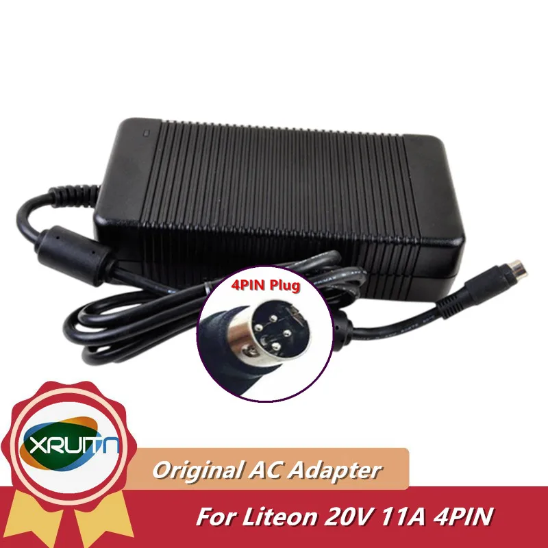 Genuine Liteon PA-1121-03 20V 11A 220W Laptop Charger AC Adater for SAGER NP9890 NP9750 NP9860 NP9880 NP9800 NP9820 Power Supply