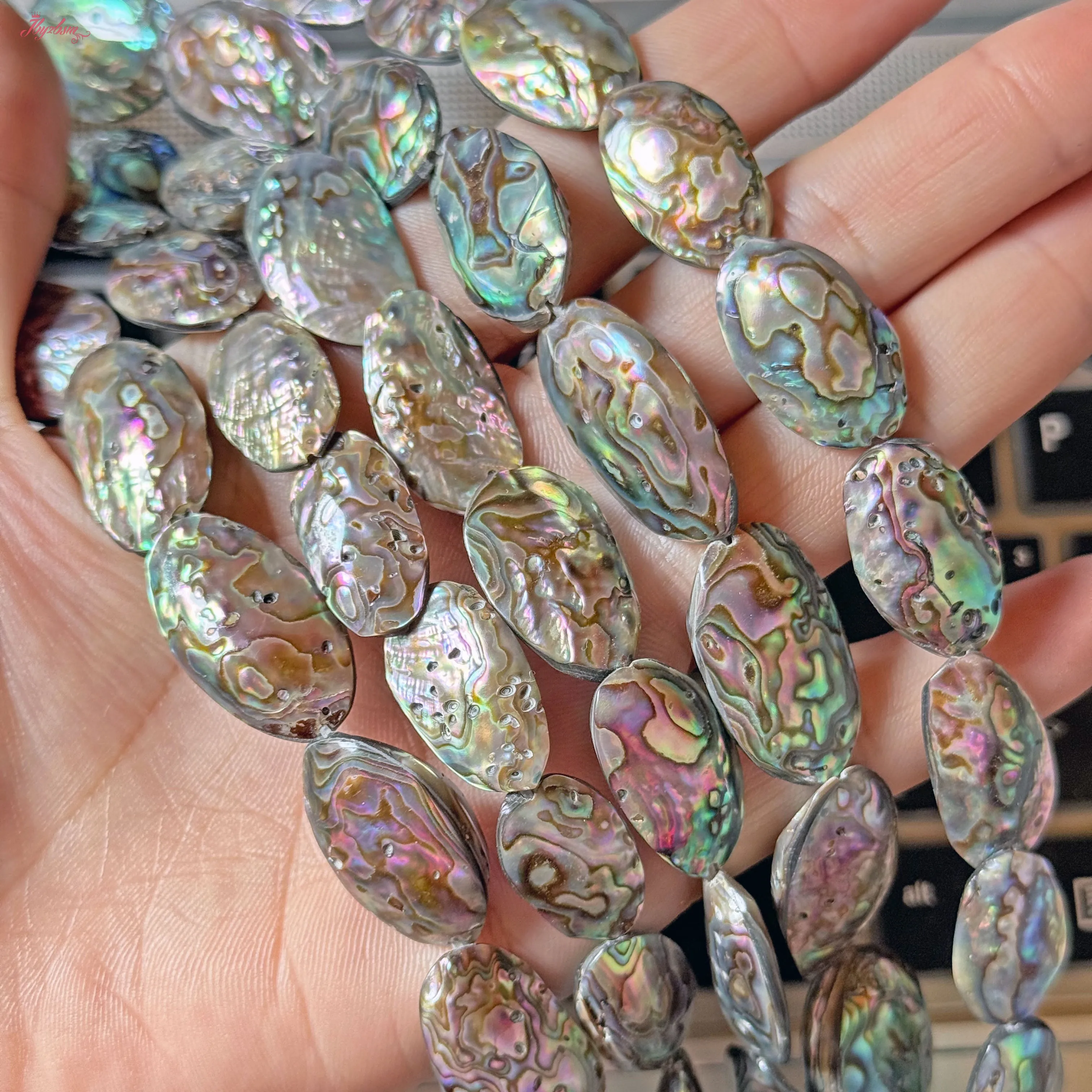 10x15mm-12x18mm Irregular Shape Abalone Shell Natural Stone Beads For DIY Necklace Bracelet Jewelry Making Strand 15 Inches