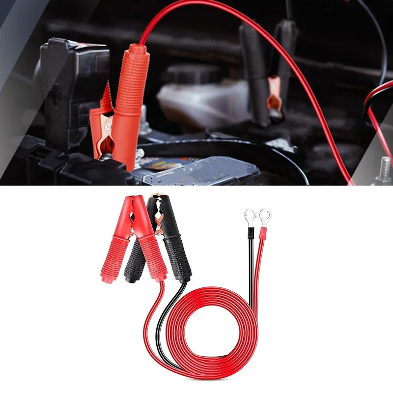 Conector de Clip de cocodrilo de batería de fusible 30A, Cable de carga de extensión, adaptador de liberación rápida, desconexión para coche y