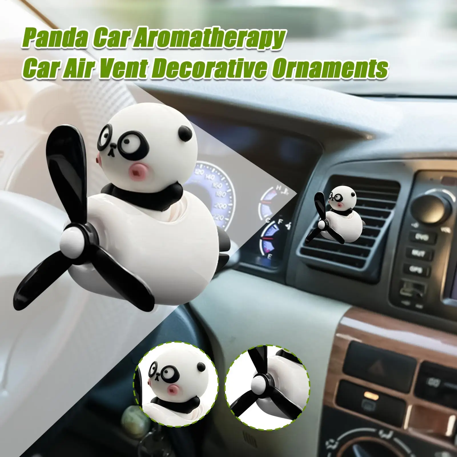 Car Air Freshener Cartoon Panda Pilot Car Air Fresheners Aromatherapy Fragrance Perfume for Outlet Decoration Men Women Interior - view 3