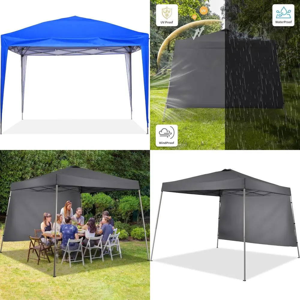 

Easy Setup 10x10 Outdoor Pop Up Gazebo Tent for Events, Parties, Camping - Blue, Durable Shelter