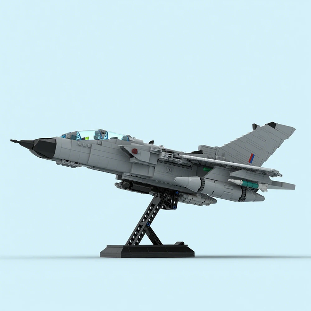 Tornado GR-jatos de combate militares modernos, modelo MOC, bloques de construcción, equipo de guerra, regalo Modular, vacaciones, montar, juguetes para niños, traje