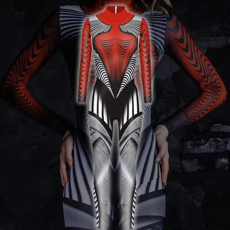 Attack On Titan Cosplay Costumes Halloween Party Jumpsuits Skeleton Catsuit Bodysuits Women Annie Leonhart Muscle Outfit Clo gom