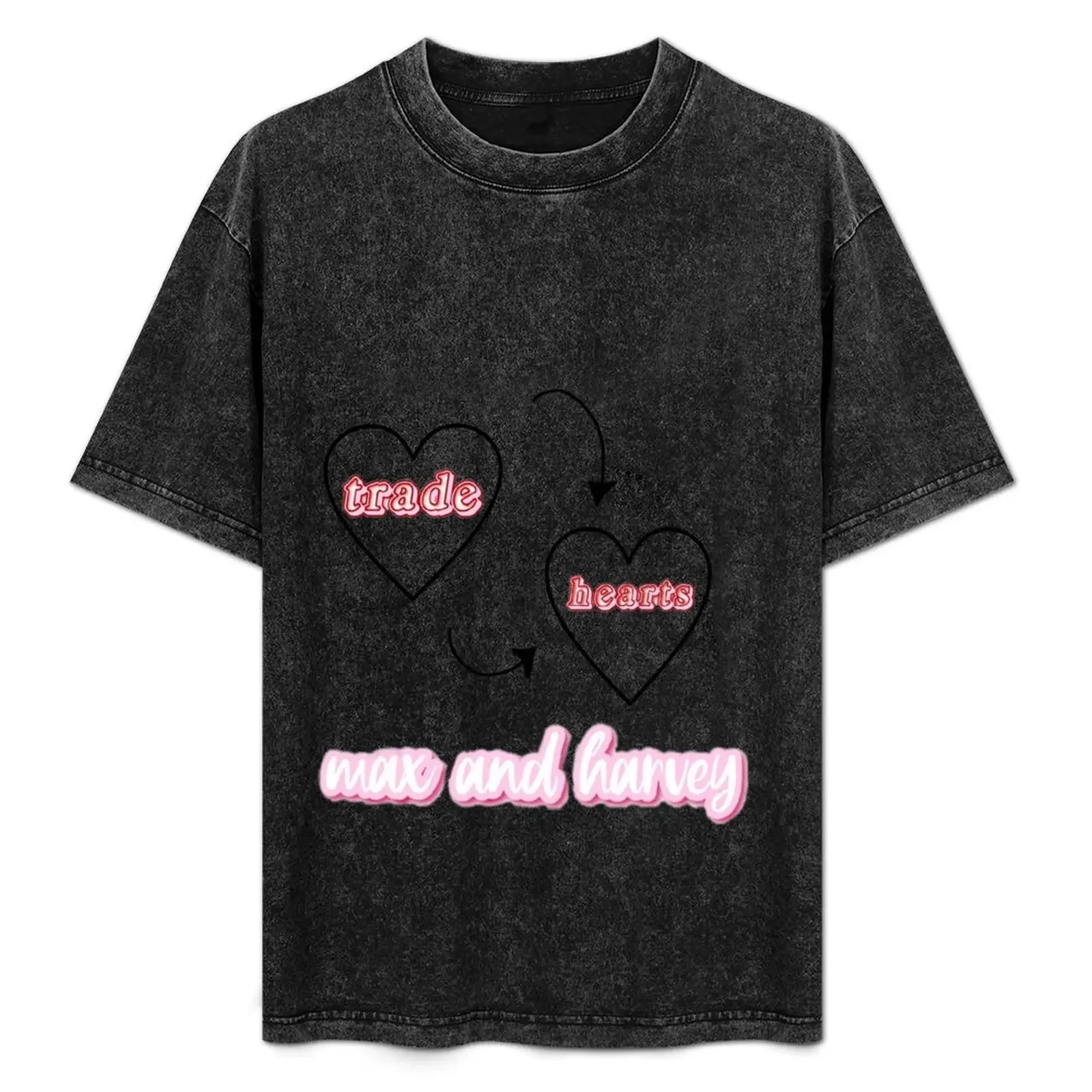 

Max and harvey trade hearts art T-Shirt Plus Size Basic Cotton T-Shirt