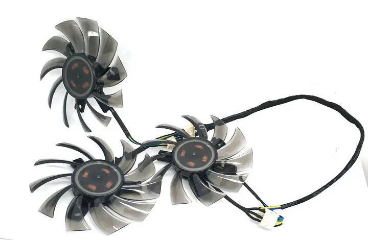 

HZDO 3Pcs/lot T128010SU 4Pin 0.35A Graphics Card Fan Cooler for Gigabte GeForce GTX770 760 680 GV-N960 N970 N980 PLD08010S12HH
