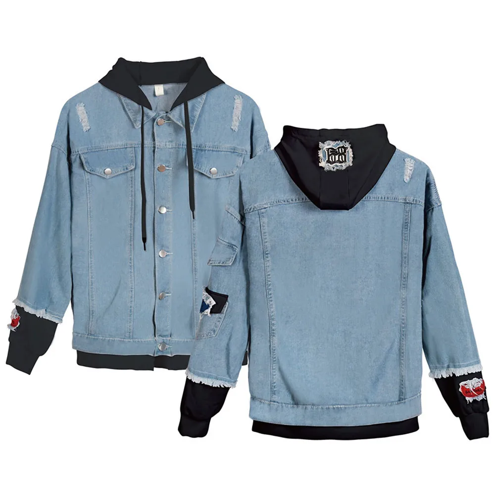 

Solid color denim jacket For Men Women Unisex Coats