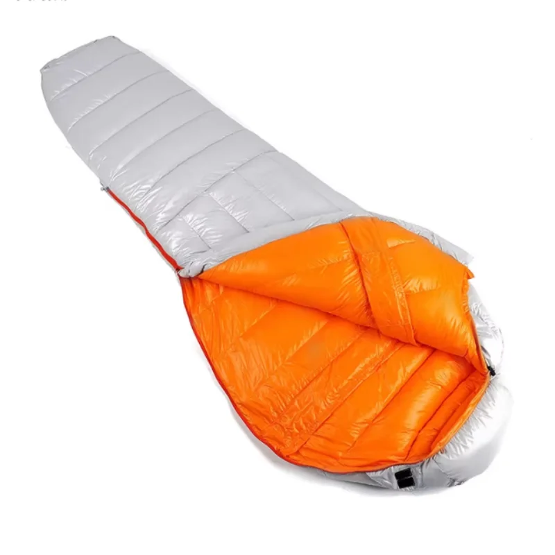

High Quality Goose Down Mummy and Envelope Style Sleeping Bag Comfortable Cold Weather Nylon for Optimal Sleep