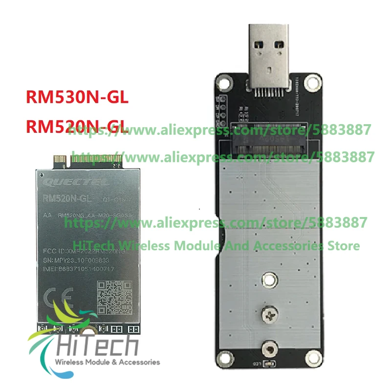 Free Shipping Quectel RM520N-GL/RM530N-GL RM520NGLAA-M20-SGASA 5G M.2 module/RM530N-GL Sub-6GHz & mmWave Adapter Antenna Kit
