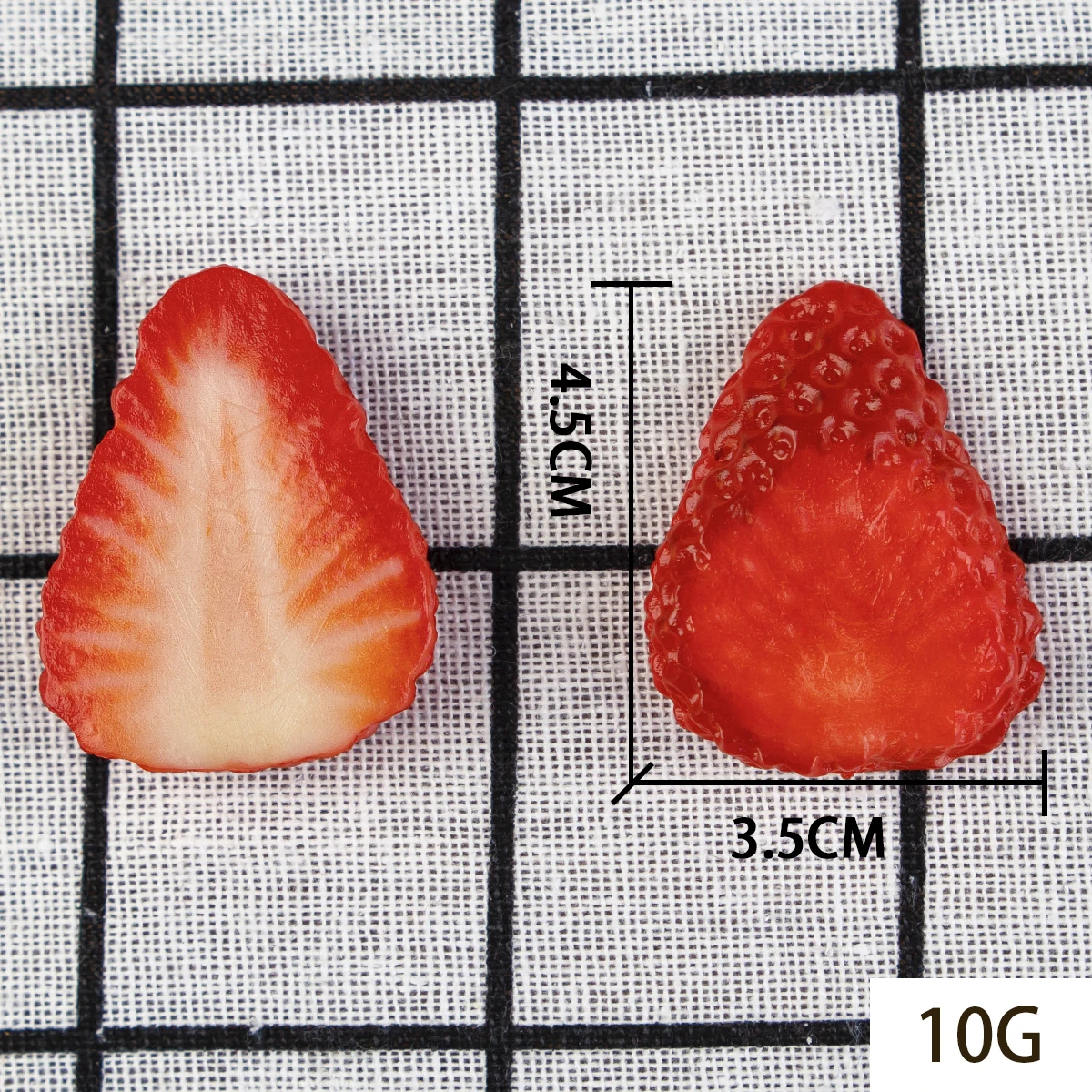 Artificial Strawberry Slices PVC Strawberry Slice Prop Fake Fruit Kid\'s Toys Lifelike Fake Fruit For Display Table Decoration