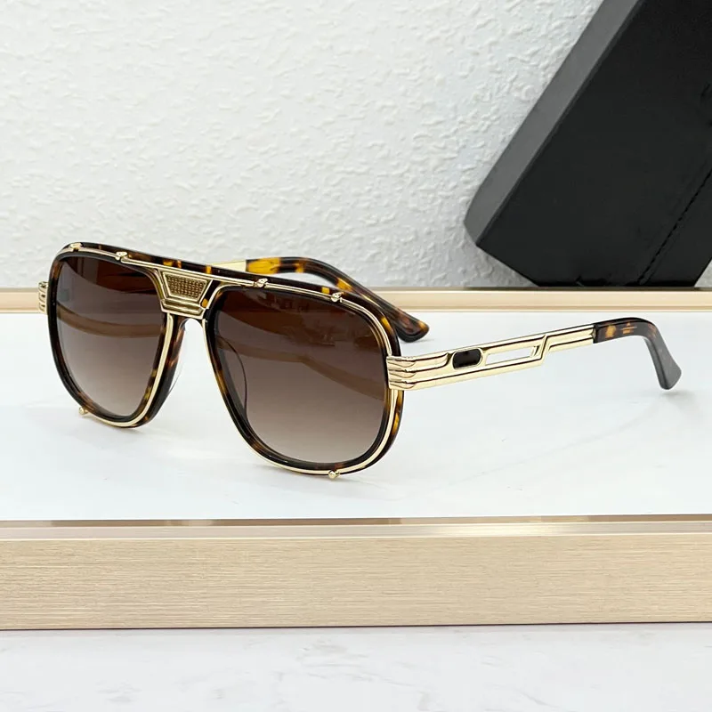 

665 Square Men's Sunglasses Gradient Trend UV400 Prescription Glasses with Case High Quality Fashion Retro Women Couple Business
