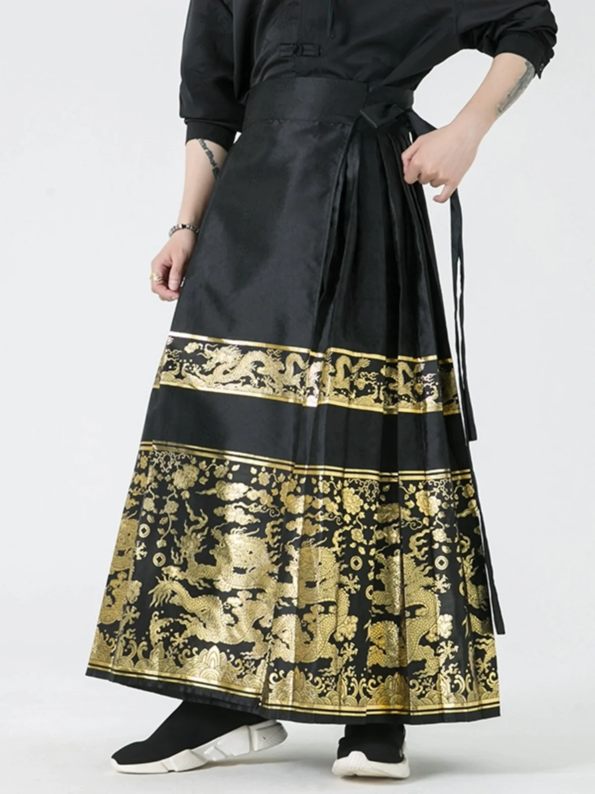 

Новые китайские мужские брюки-кюлоты весна-осень, широкие, в стиле самурая, свободного кроя, повседневные, модные, молодежные