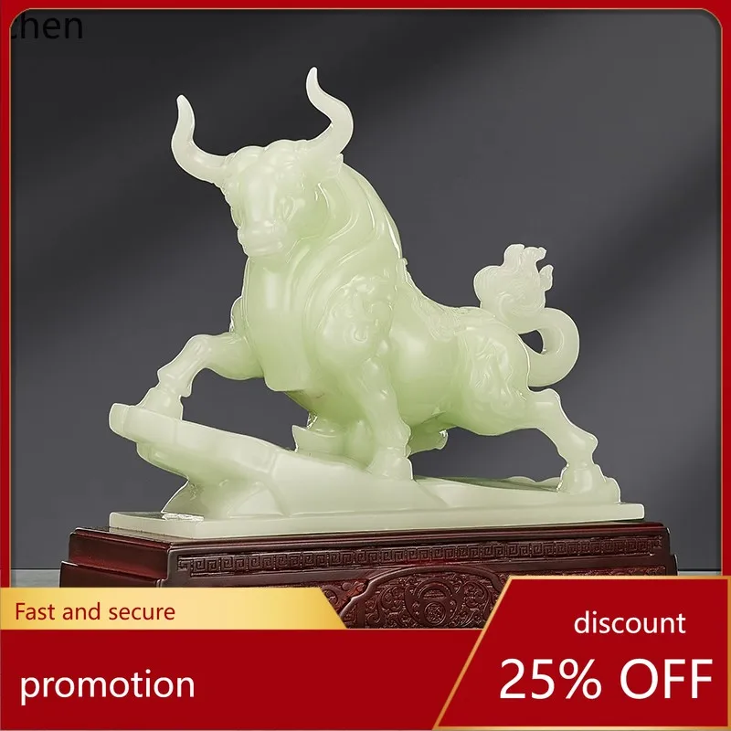 HXL Jade beetle ornament for office and living room decoration gift
