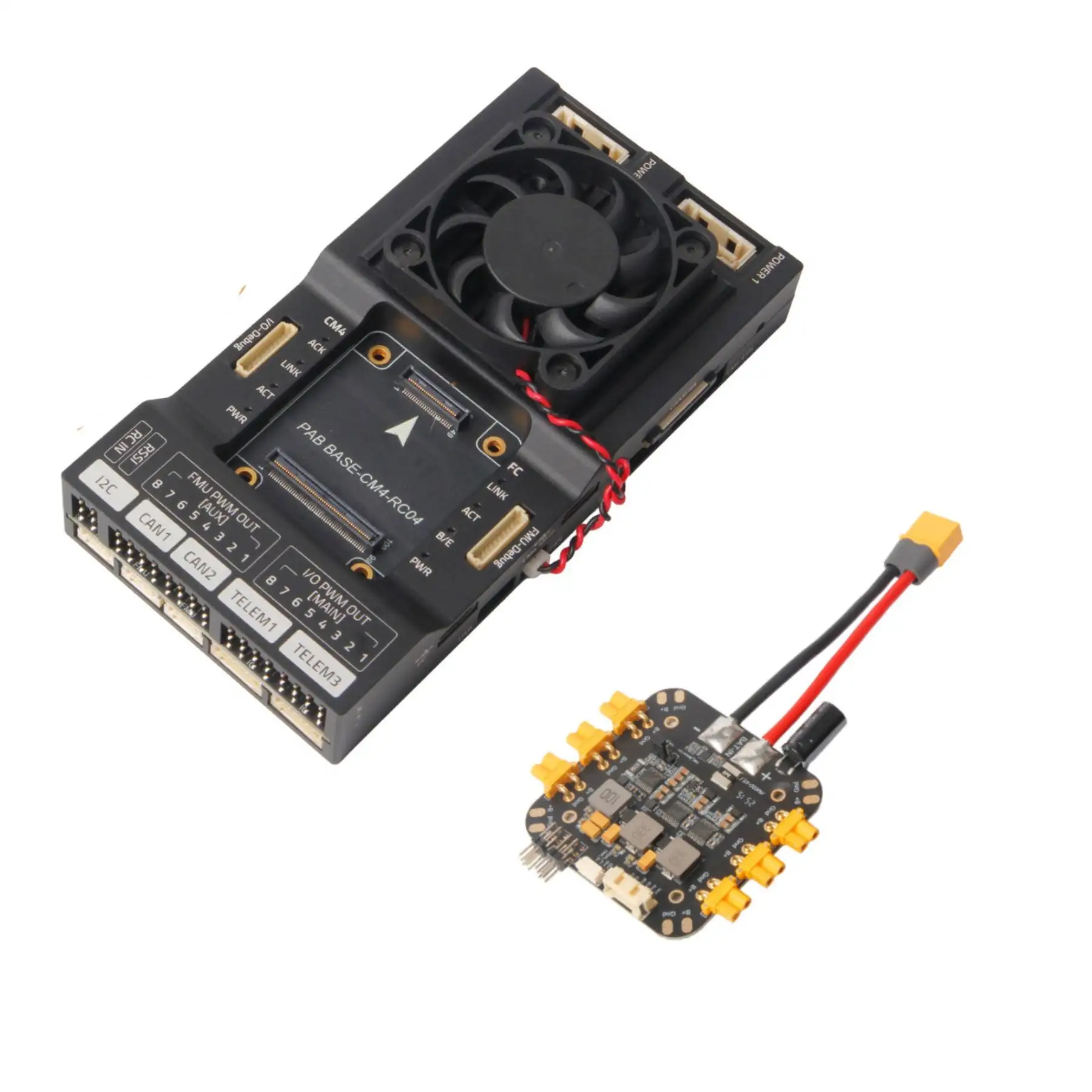 HolyBro Pixhawk RPi CM4 Baseboard + PM03D Power Module - SKU: 18080+15017