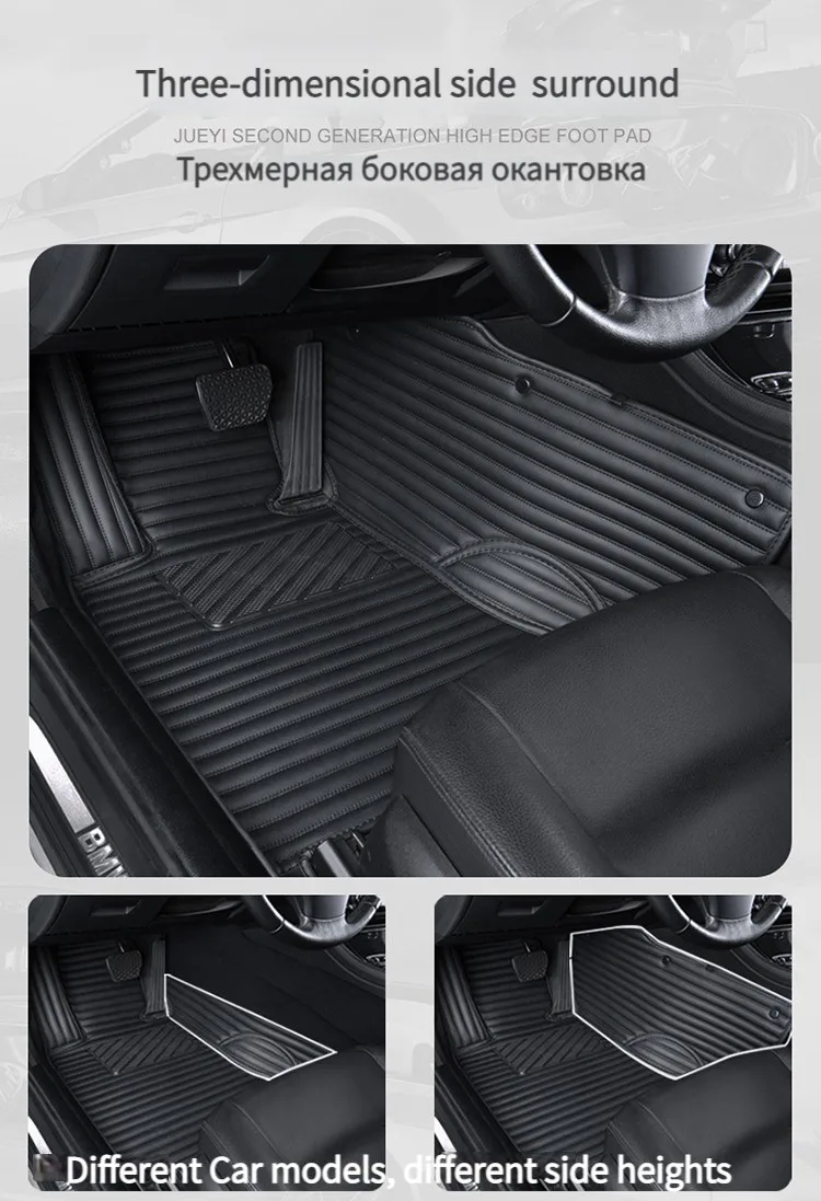 Custom Luxury Scratch Resistant Waterproof Car Floor Mats For Acura all models MDX ZDX RDX RL TL ILX CDX TLX-L Auto Accessories