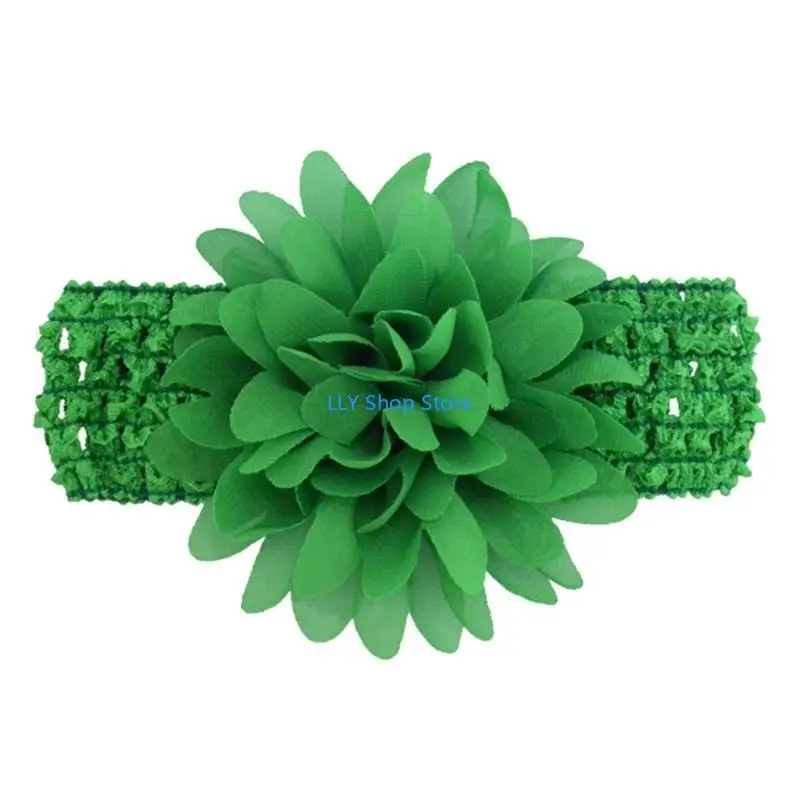 

T8UD Flower Turban Headband Bowknot Headbands Stretchy Soft Wide Headbands for Babies Elastic Headbands for Newborn